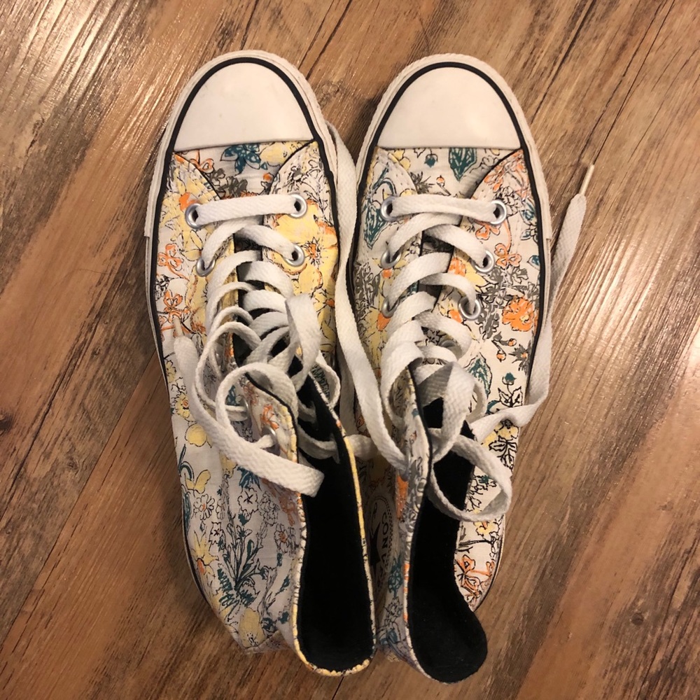 Converse all star high top rare flower pattern
